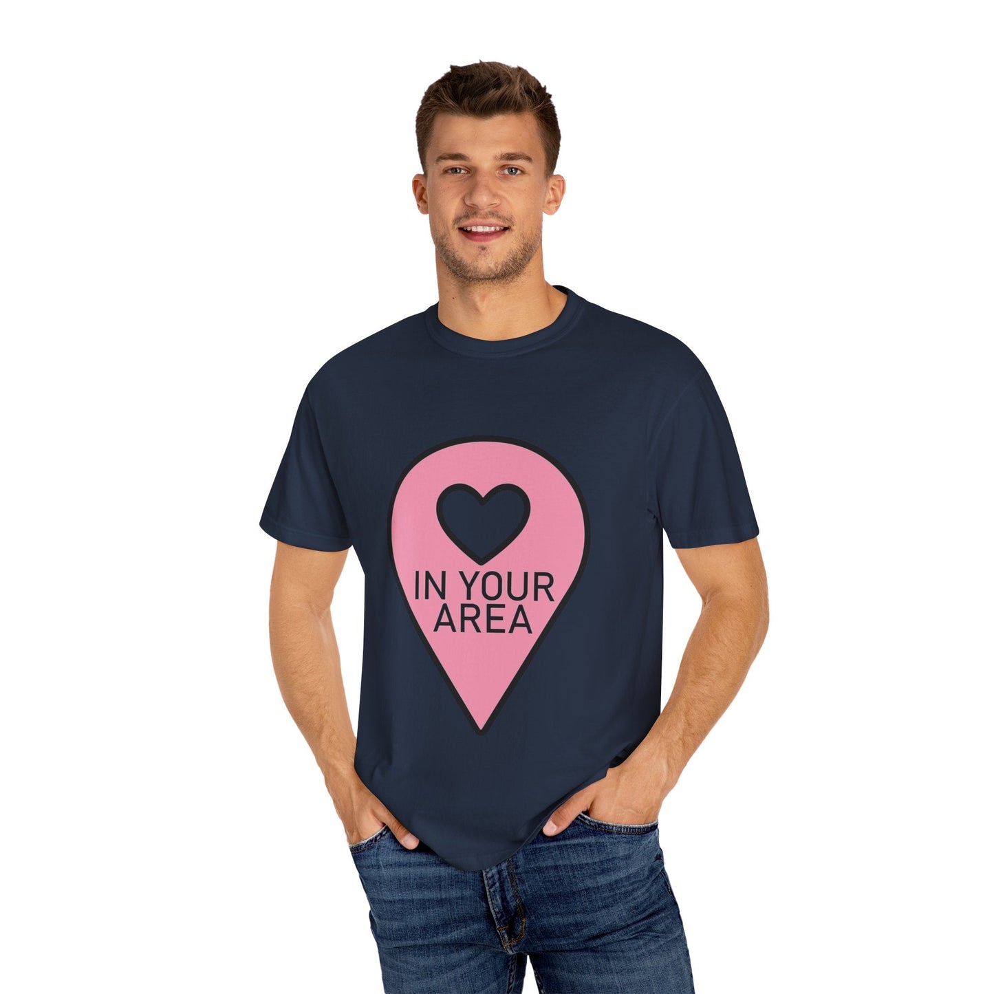 In Your Area Pin Marker – Dyed T-shirt Printify