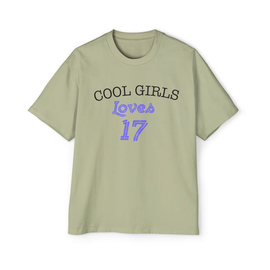 Love for 17 Graphic Men's Heavy Oversized Tee - snazzymerch