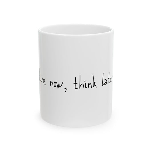 Retro Heart & Self Love Ceramic Mug, (11oz, 15oz) - snazzymerch