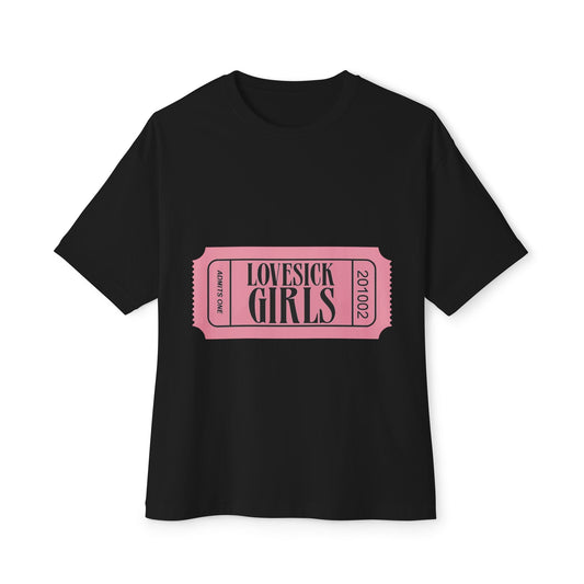 Lovesick Girls Ticket β Oversized Boxy Tee Printify