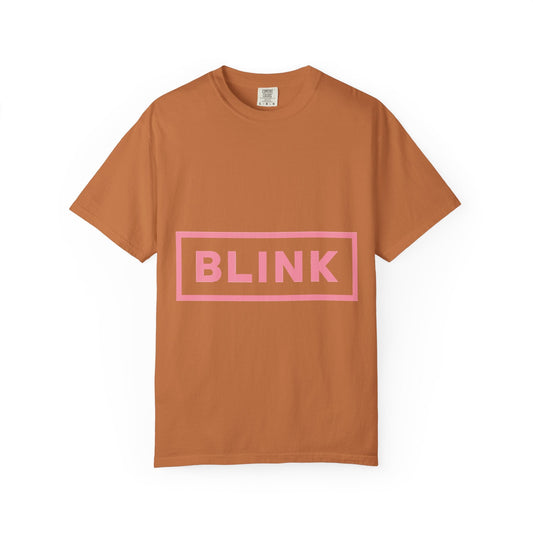 Minimal BLINK Logo β Dyed T-shirt Printify
