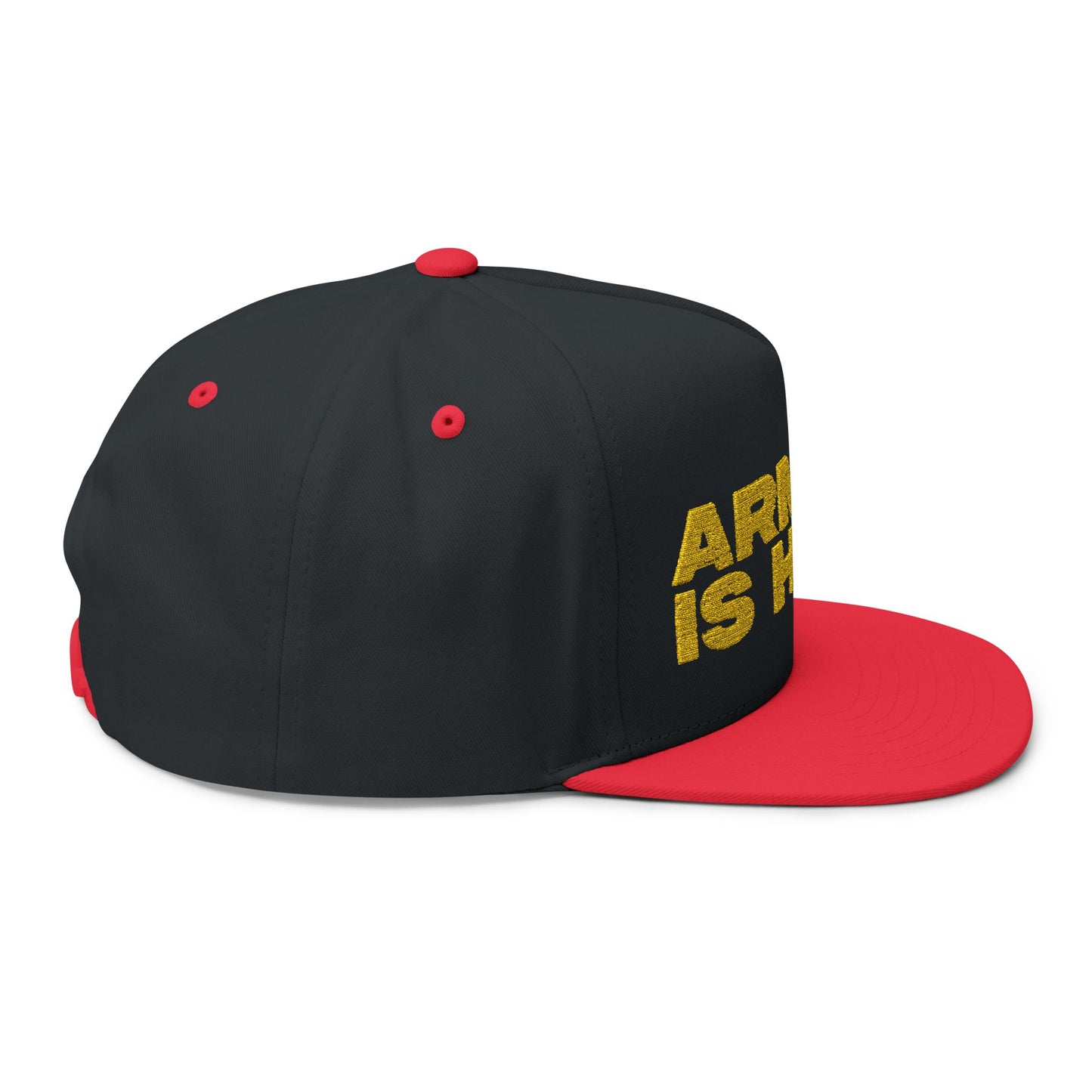 Smiley Army Vibe Flat Bill Cap (Embroidery) - snazzymerch