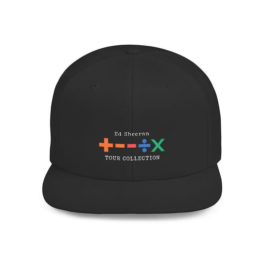 Flat Bill Snapback β Ed Sheeran Black Edition Printify