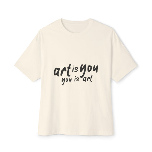 Red Scribble Heart Unisex Oversized Boxy Tee - snazzymerch