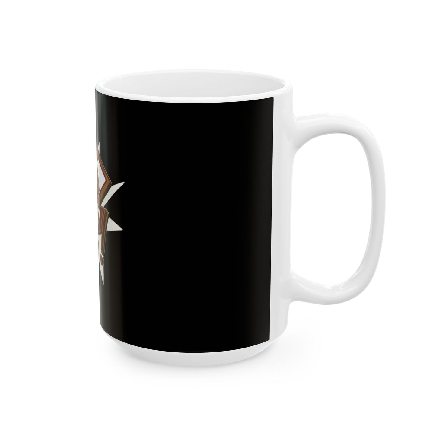Geometric Lettering Ceramic Mug, (11oz, 15oz) - snazzymerch