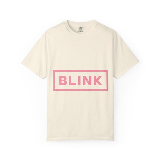 Minimal BLINK Logo β Dyed T-shirt Printify