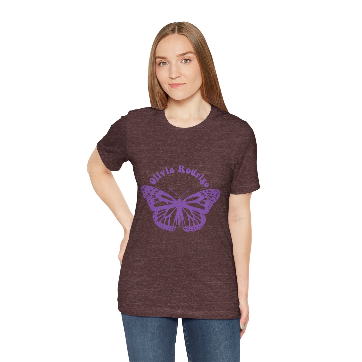Olivia Rodrigo Unisex Jersey Short Sleeve Tee - With Butterfly Printify