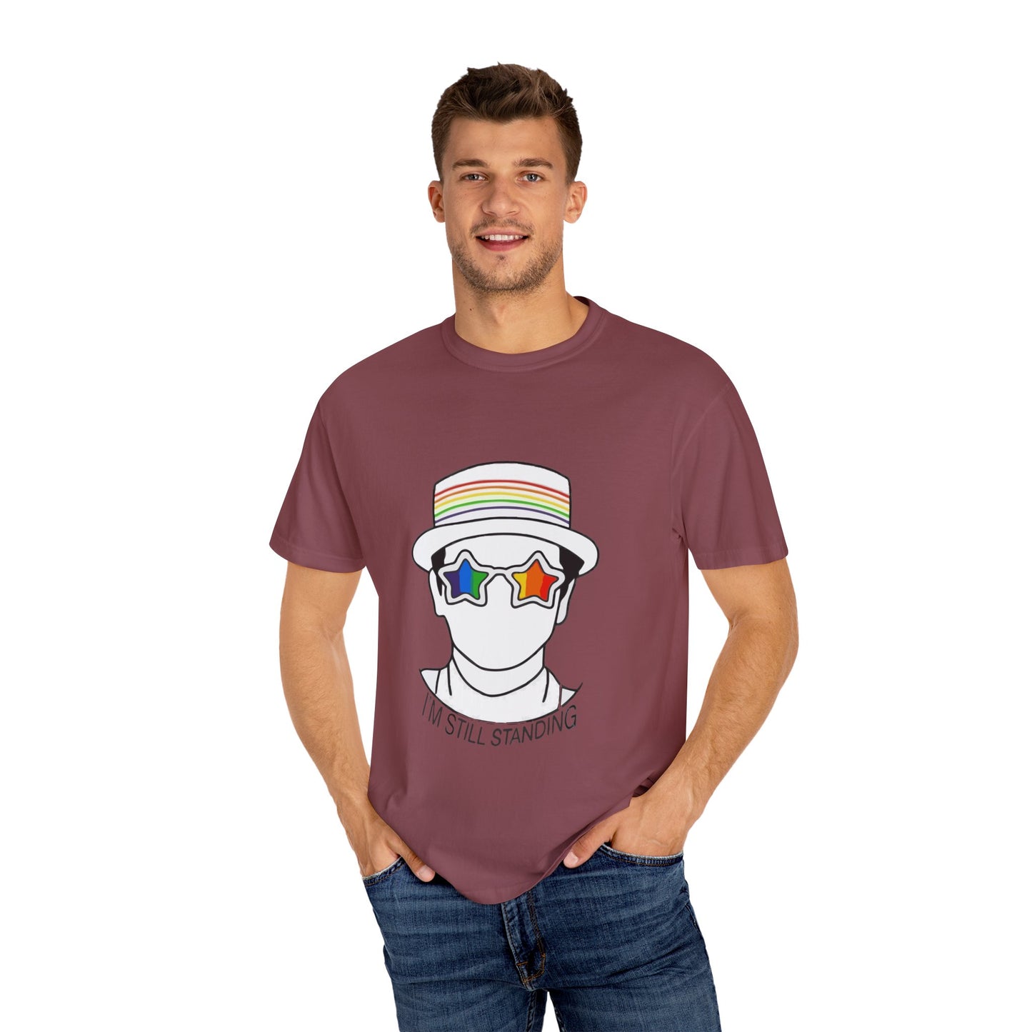 I’m Still Standing Unisex Garment-Dyed T-shirt - snazzymerch