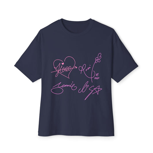 Signature Autograph β Oversized Boxy Tee Printify