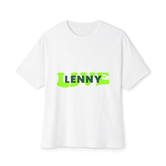 Live Lenny Pop Unisex Oversized Boxy tee Printify