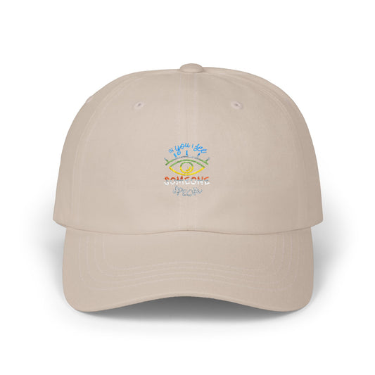 Vibrant Eye and Text Classic dad cap Printify