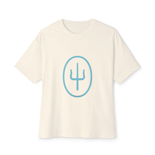 Split Mark Unisex Oversized Boxy Tee - snazzymerch