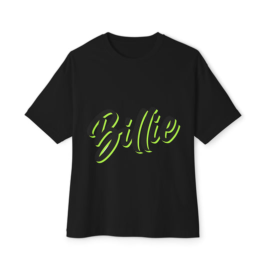 Billie Eilish Inspired Oversized T-Shirt β Electric Script Vibes Edition Printify