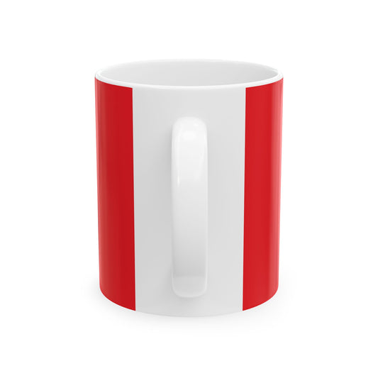 Diamond Dot Retro Ceramic Mug, (11oz, 15oz) - snazzymerch