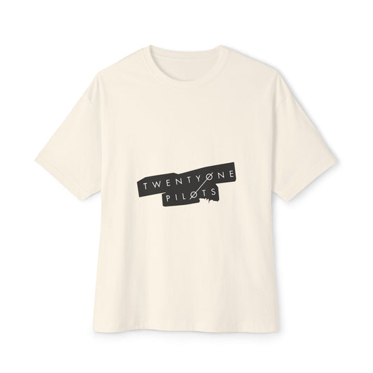 Tilted Echo Unisex Oversized Boxy Tee - snazzymerch