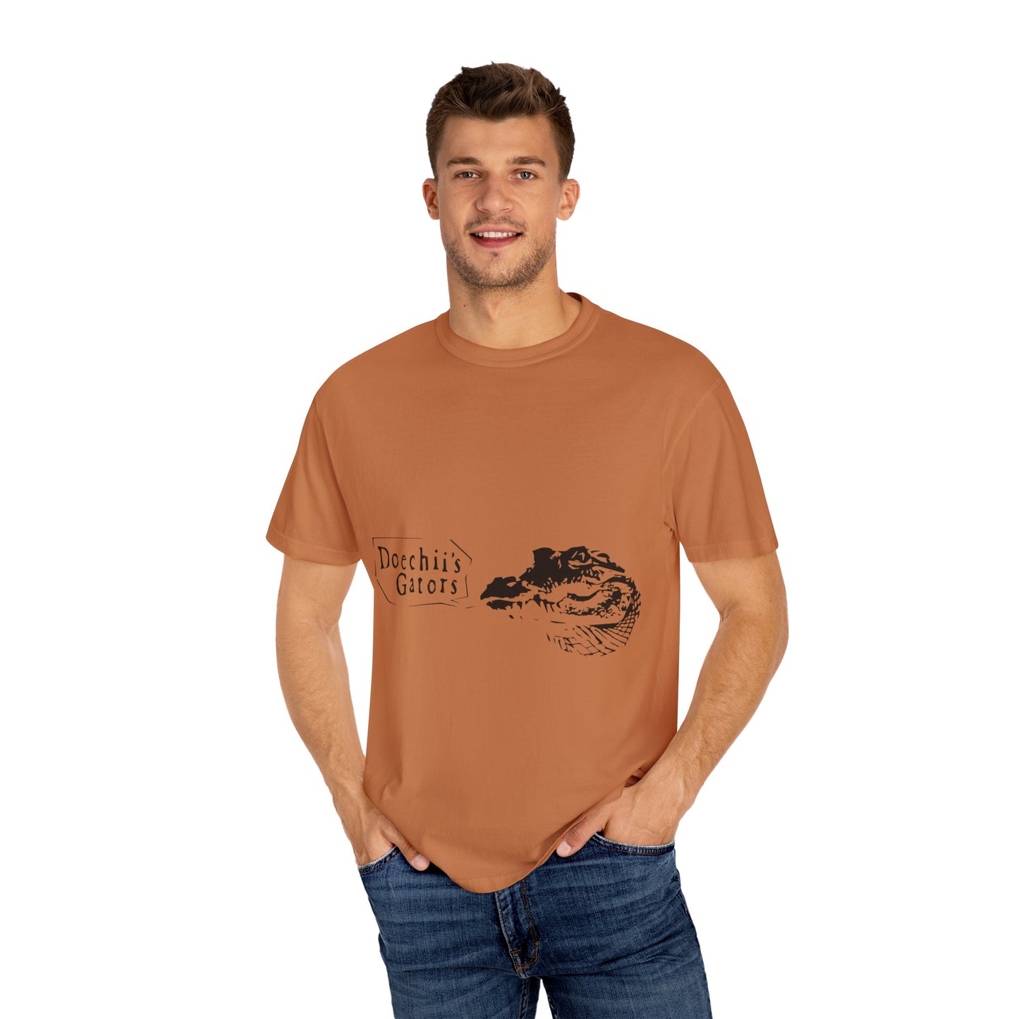 Text Graphic Unisex Garment-Dyed T-shirt - snazzymerch