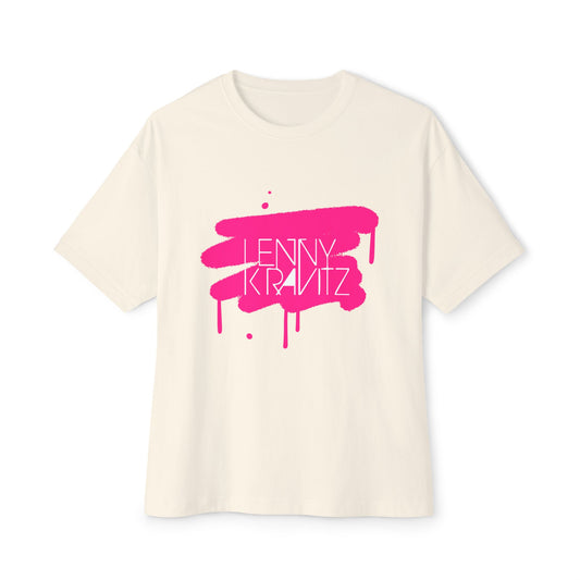 Electric Graffiti Drip Unisex Oversized Boxy tee Printify