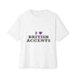 I Love British Accents-Oversized Tee Printify