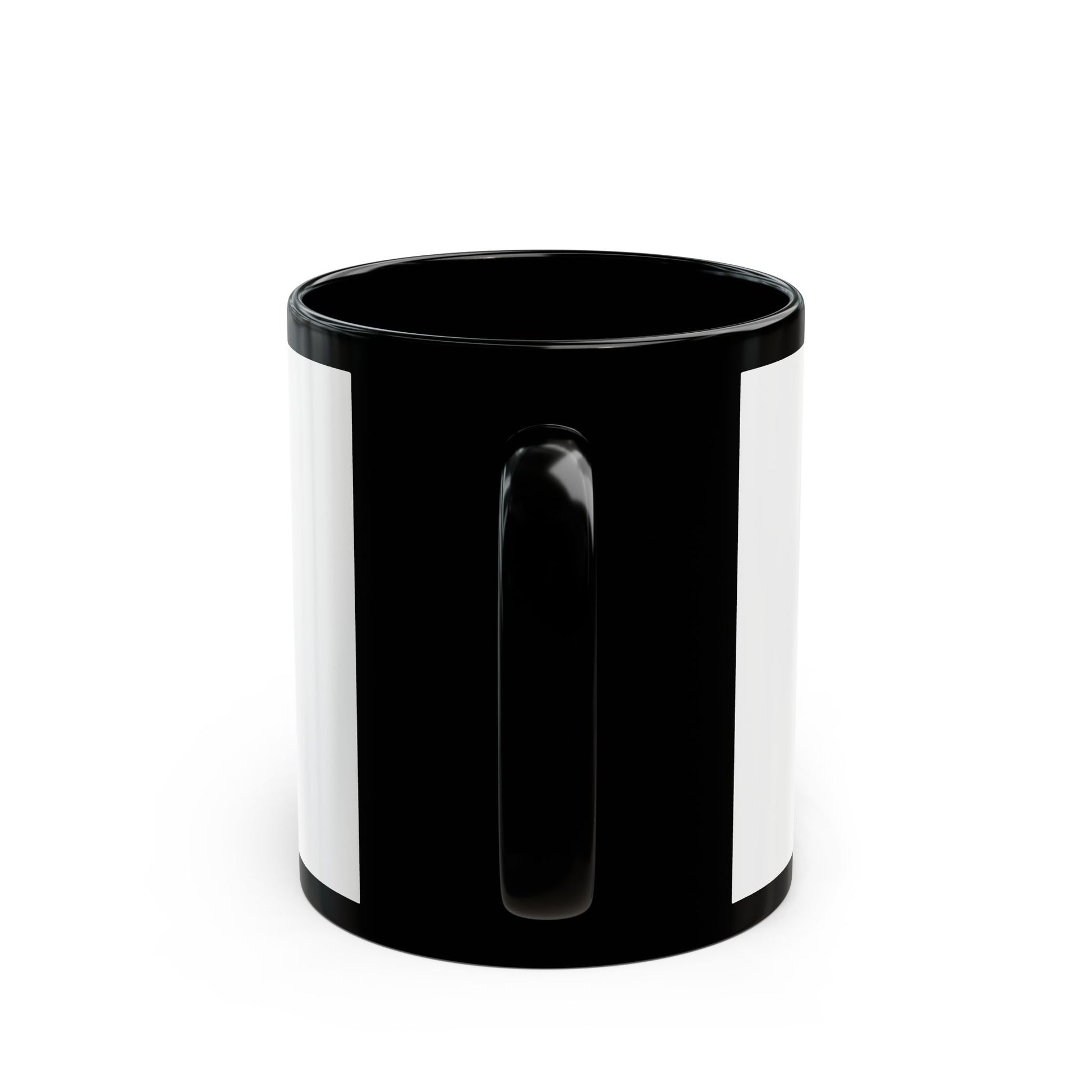 Black & White Portrait Black Mug (11oz, 15oz) - snazzymerch