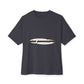 Cut-Out Text Unisex Oversized Boxy Tee - snazzymerch