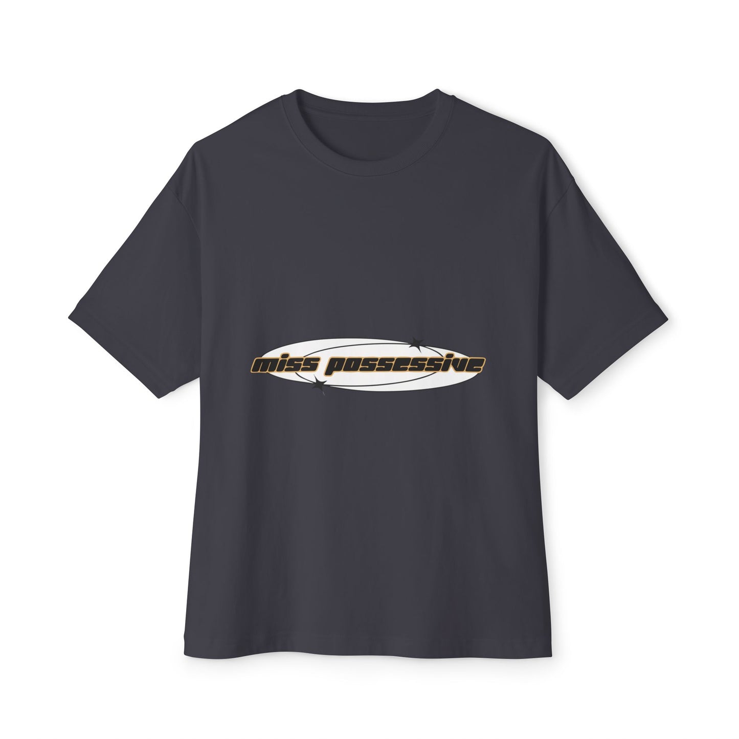 Cut-Out Text Unisex Oversized Boxy Tee - snazzymerch