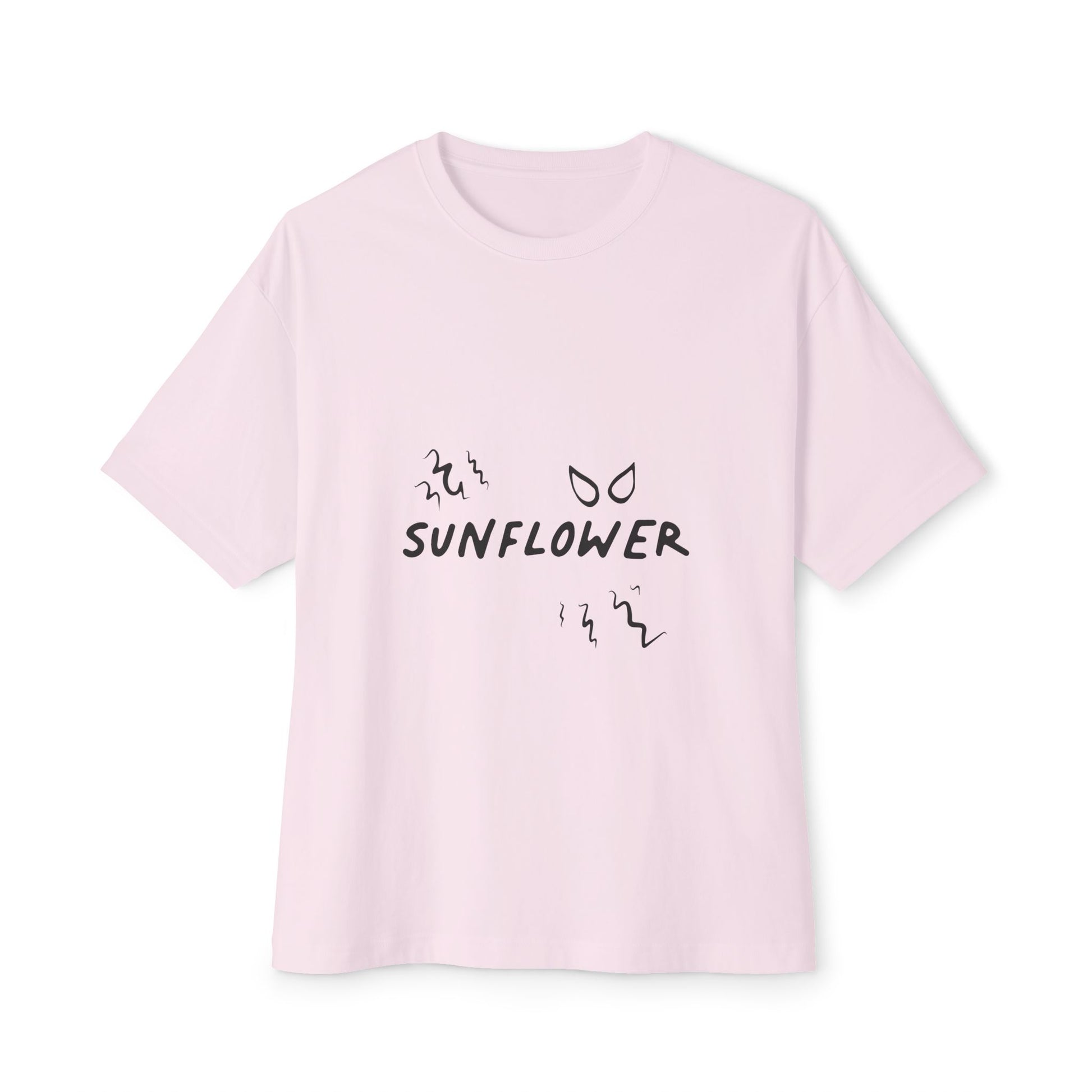 Yellow Barbed Wire Disc Unisex Oversized Boxy Tee Printify