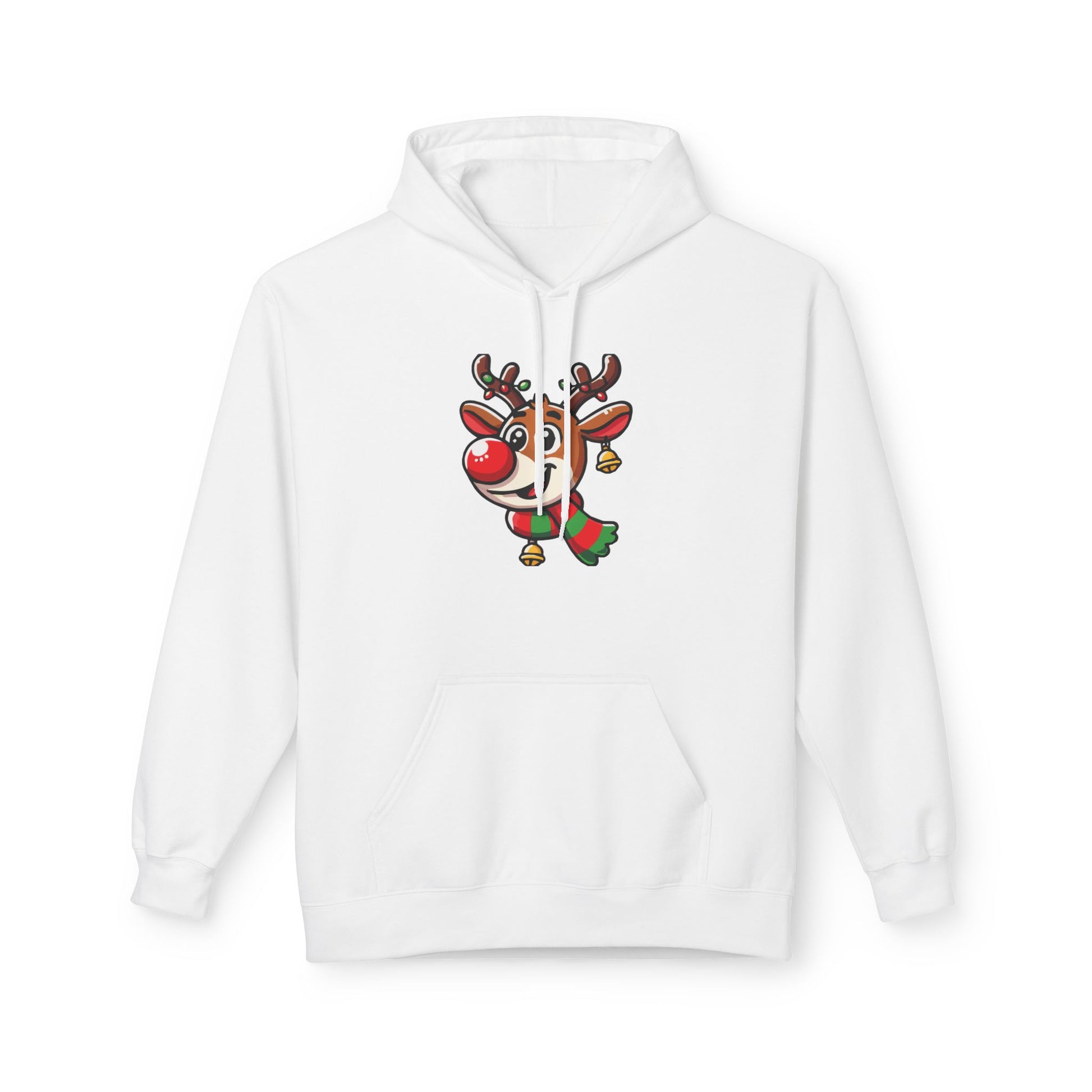 Cute Cartoon Rudolph Hoodie – Christmas Special Printify