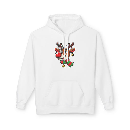 Cute Cartoon Rudolph Hoodie – Christmas Special Printify