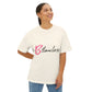 Bold Script “Be Flawless” Unisex Oversized Boxy Tee - snazzymerch