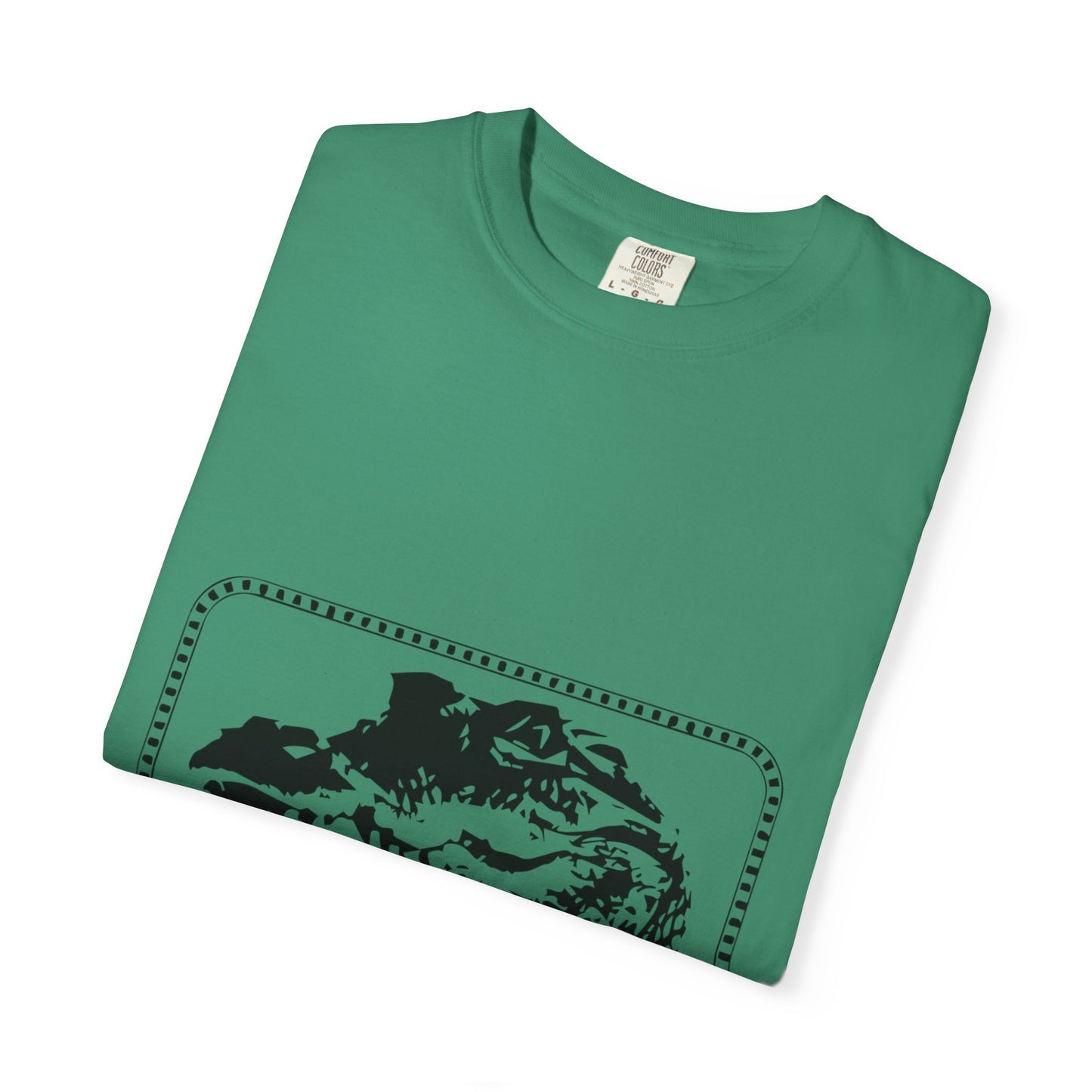 Bold Outline Typography Unisex Garment-Dyed T-shirt - snazzymerch