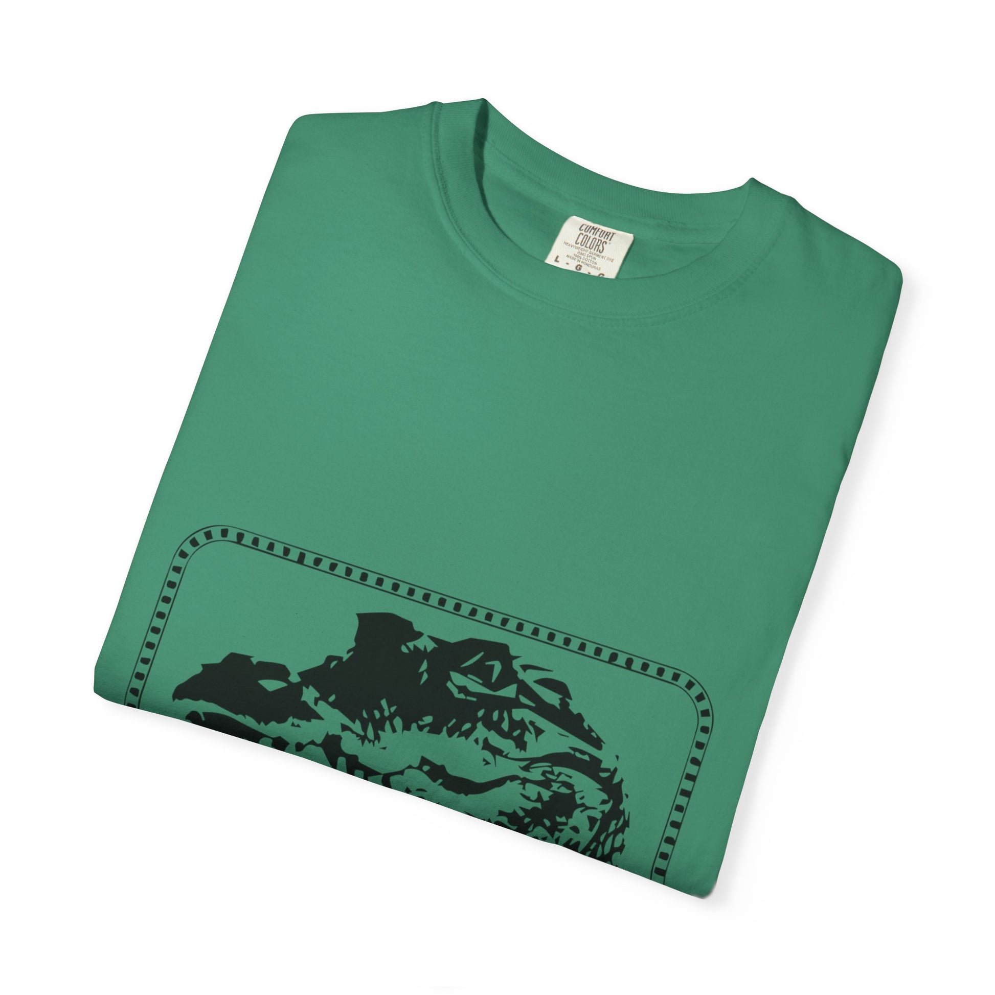 Bold Outline Typography Unisex Garment-Dyed T-shirt - snazzymerch