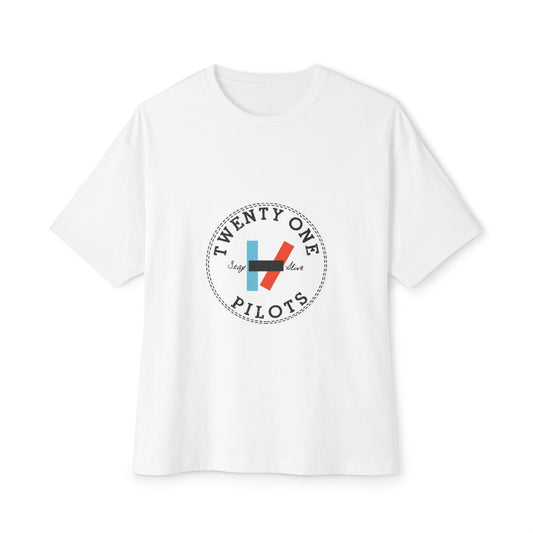 Trident Glow Unisex Oversized Boxy Tee - snazzymerch
