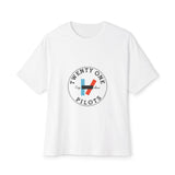 Trident Glow Unisex Oversized Boxy Tee - snazzymerch