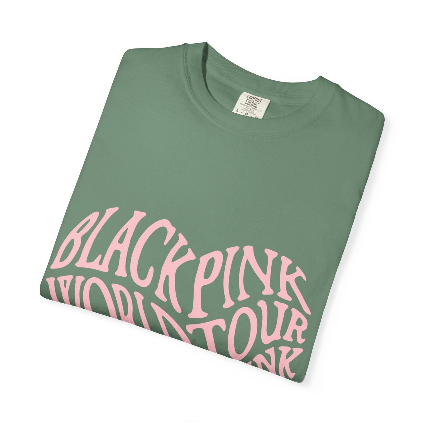 Born Pink Heart Typography – Dyed T-shirt Printify