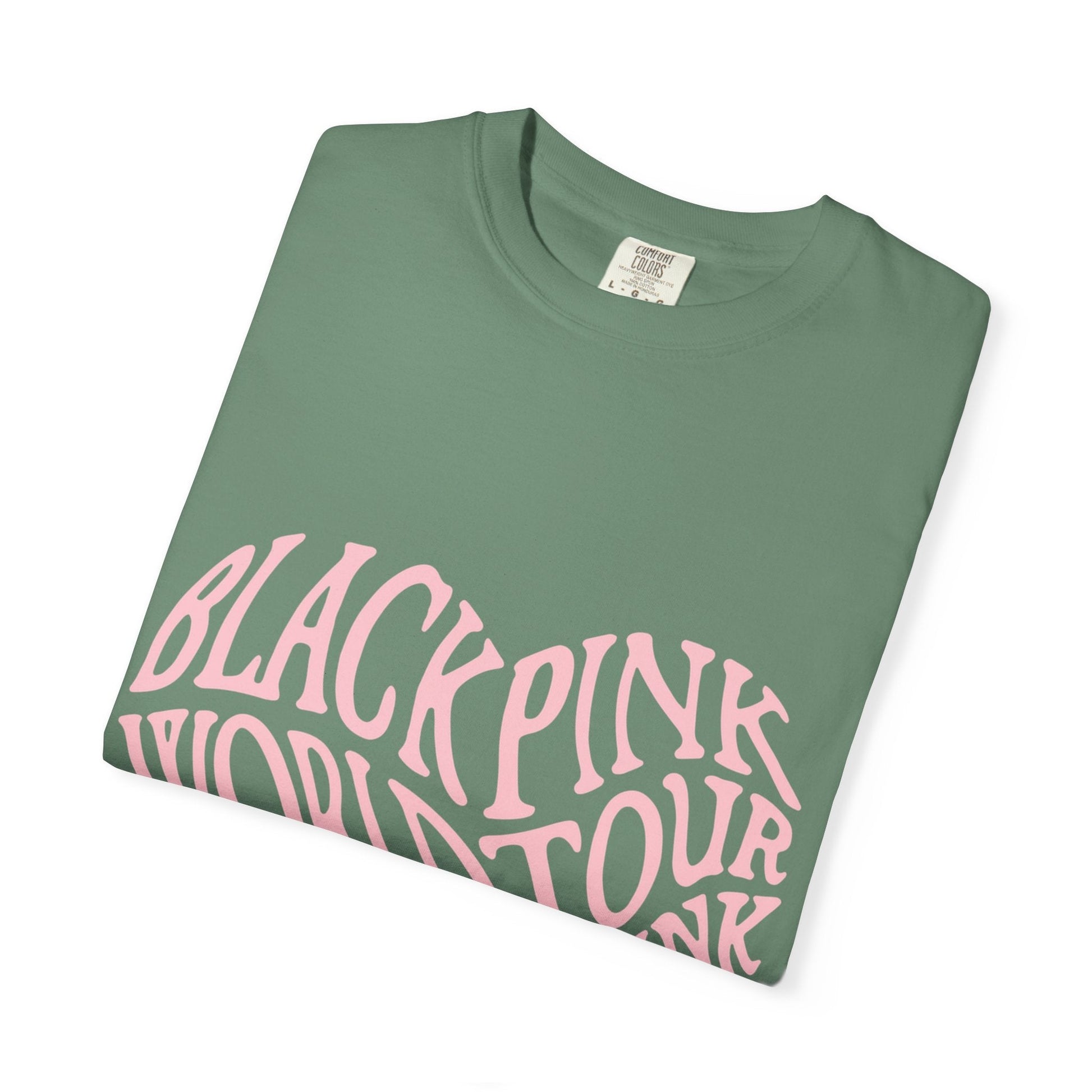 Born Pink Heart Typography – Dyed T-shirt Printify
