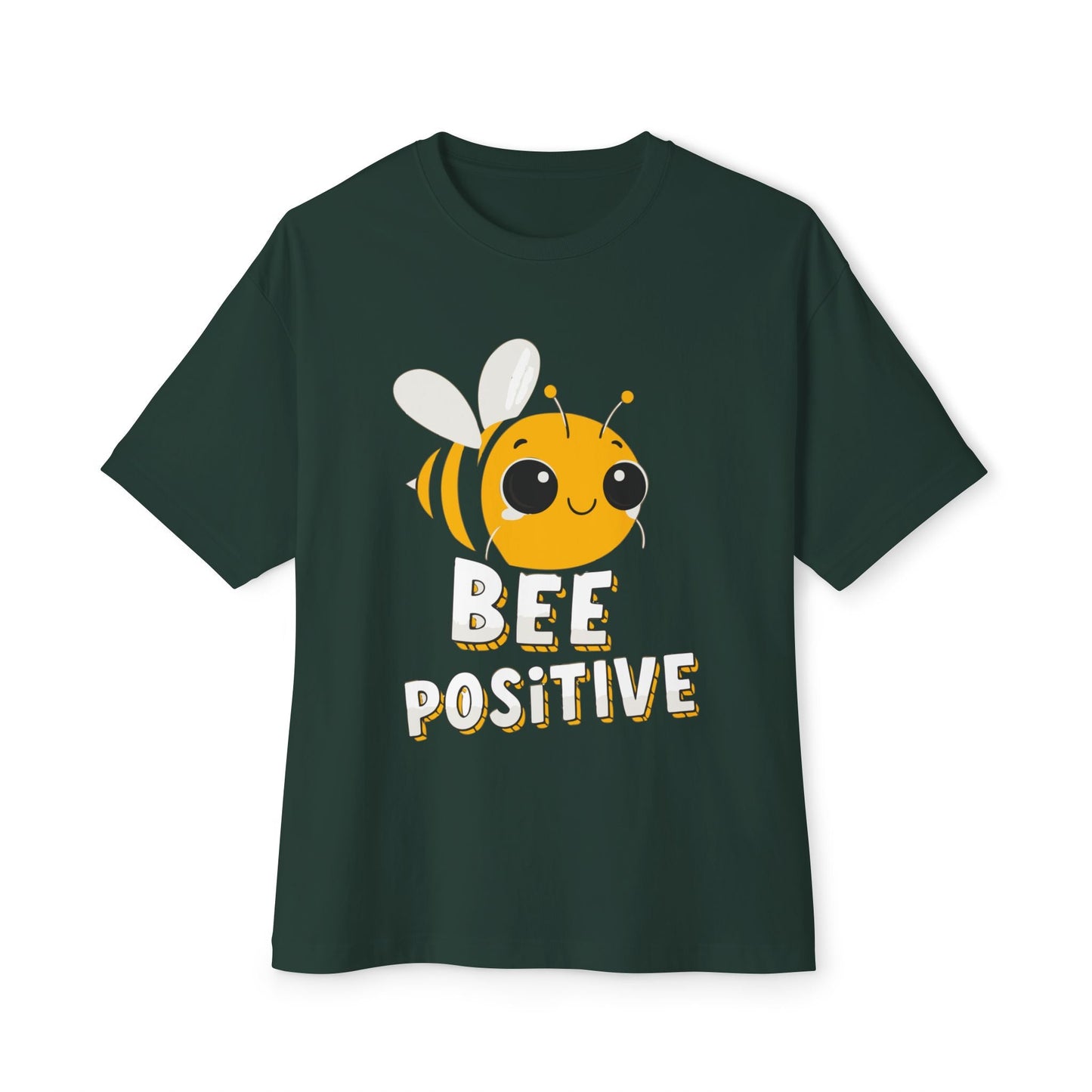Oversized boxy Tee – Snazzy Bee positive Edition Printify