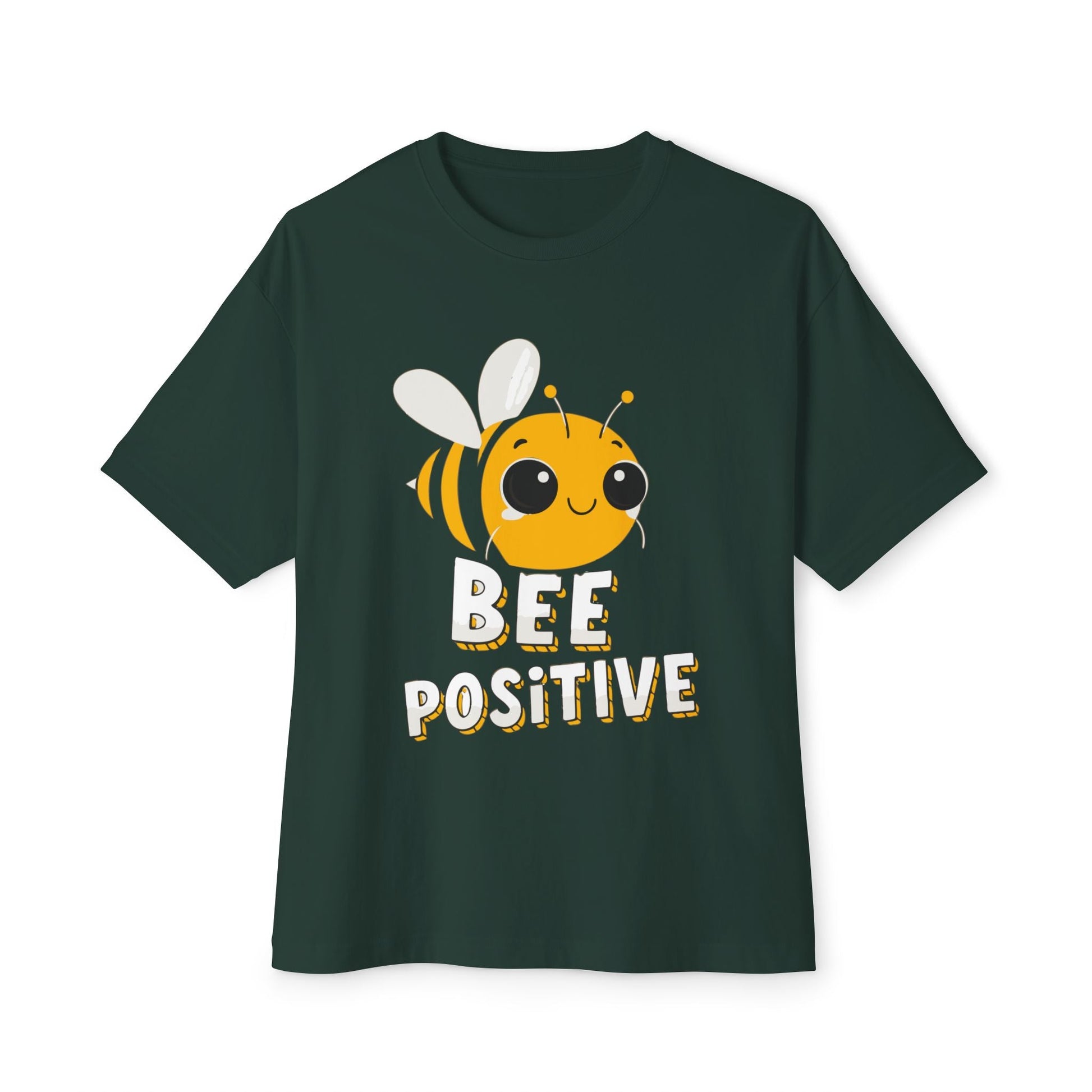 Oversized boxy Tee – Snazzy Bee positive Edition Printify