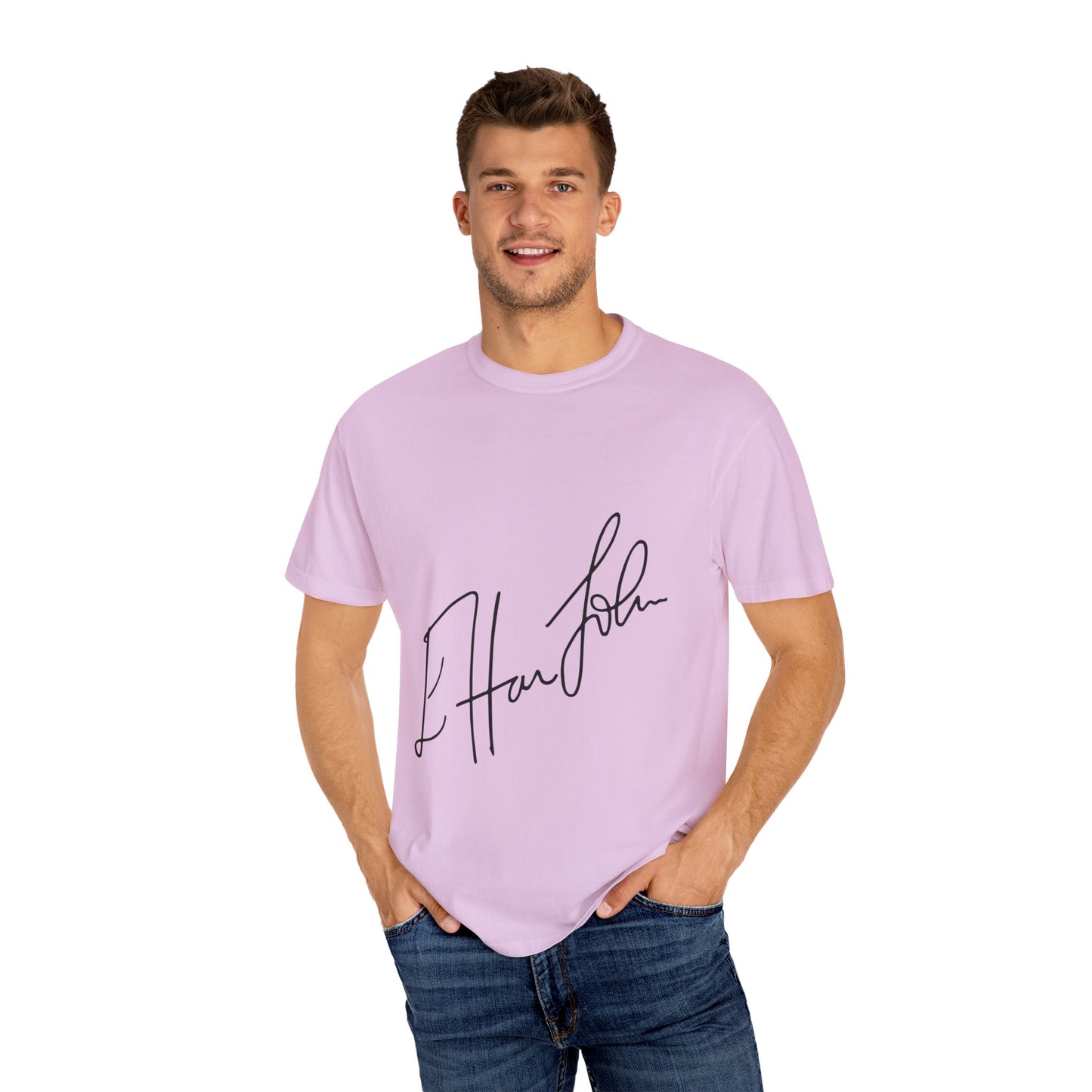 Rainbow Hat Illustration Unisex Garment-Dyed T-shirt - snazzymerch