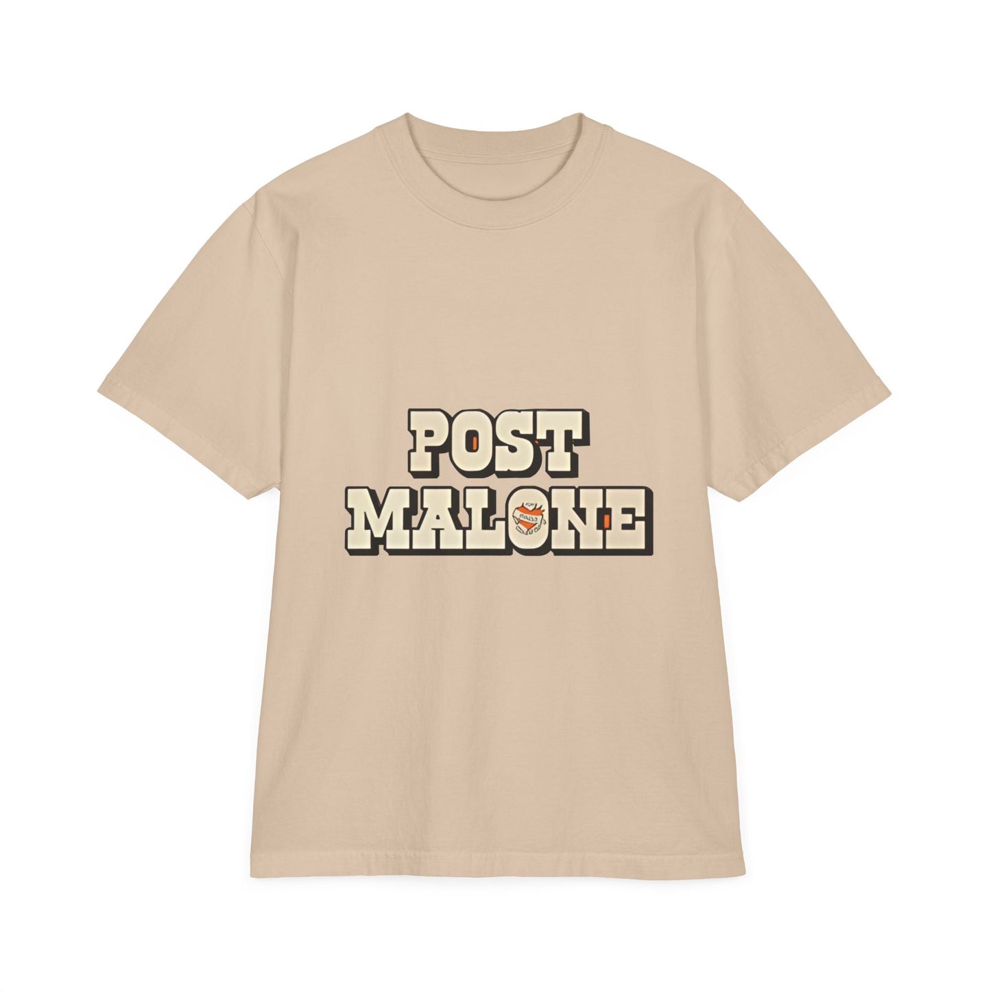 Unisex Garment-Dyed Drop-Shoulder T-Shirt – Post Malone Bold Design Printify