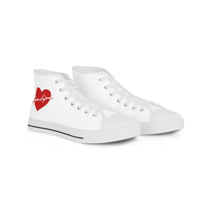 Love Signature Heart High Top Sneakers - snazzymerch