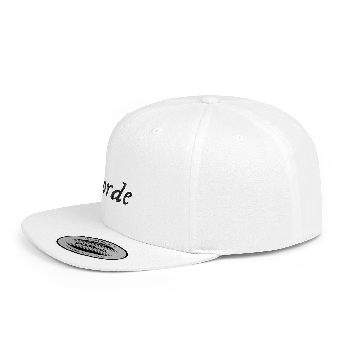 Classic Blackout Flat Bill Snapback - snazzymerch