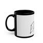 Rainbow Hat Illustration Black Mug (11oz, 15oz) - snazzymerch
