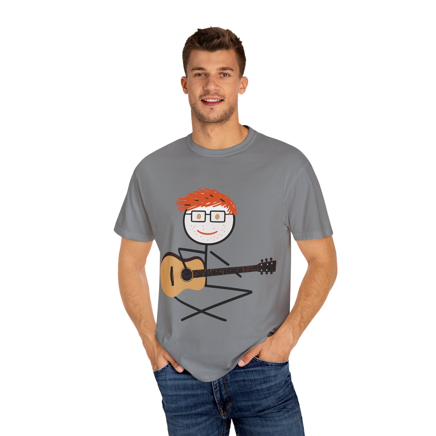 Ed Sheeran Guitar Dyed T-Shirt | Vintage Comfort