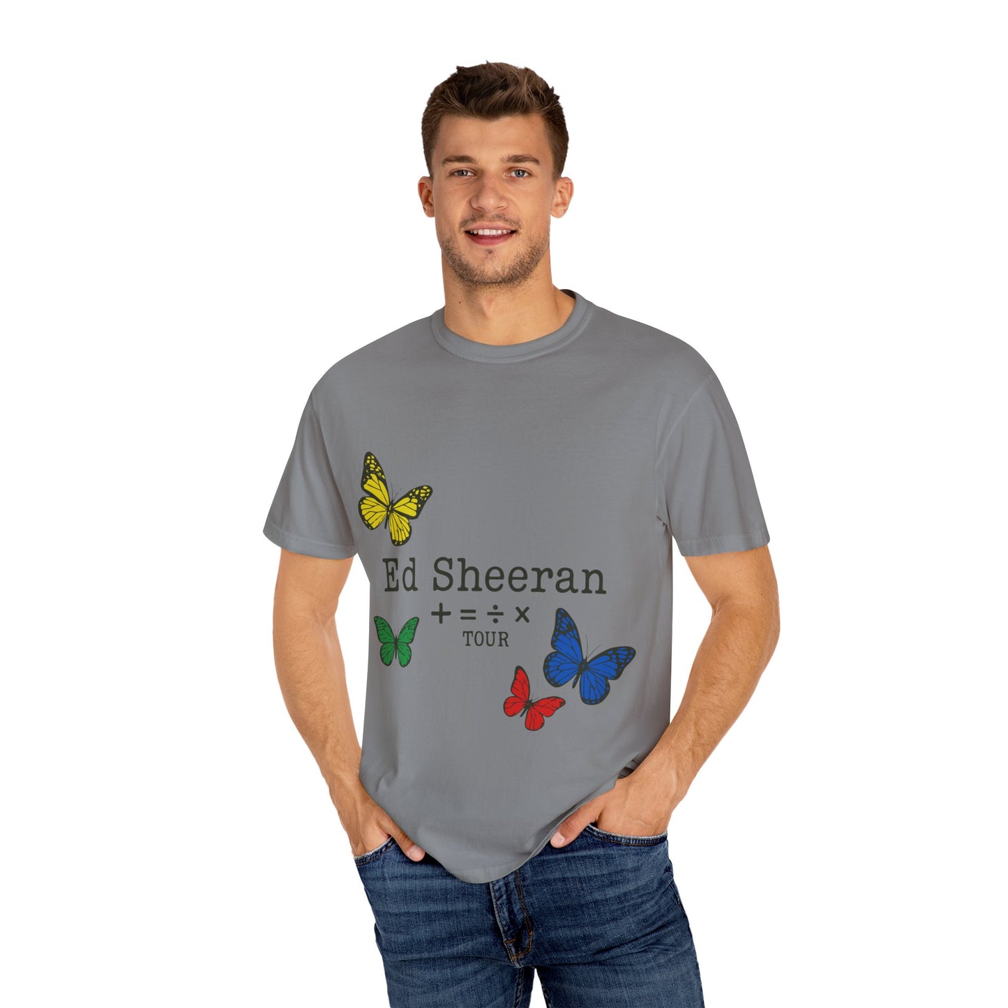 Ed Sheeran Butterfly Dyed T-Shirt | Vintage Fit