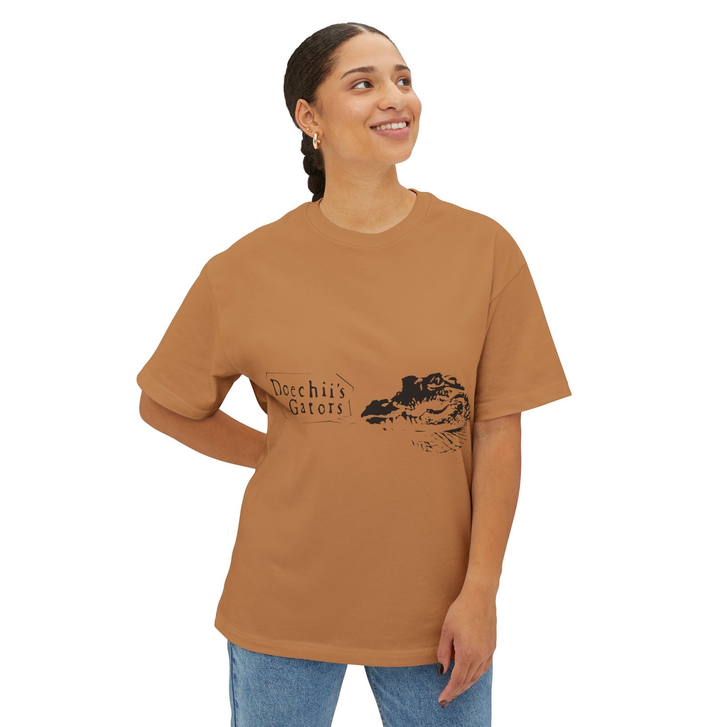 Text Graphic Unisex Oversized Boxy Tee - snazzymerch