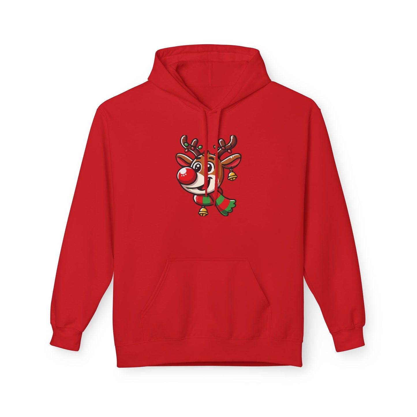 Cute Cartoon Rudolph Hoodie – Christmas Special Printify