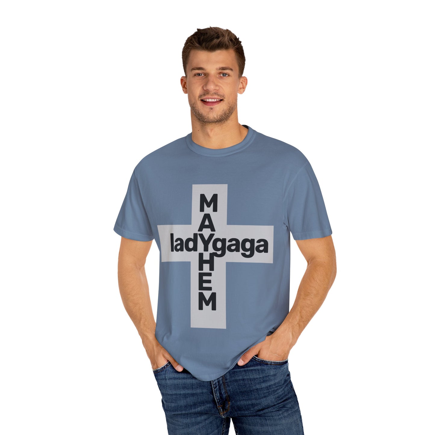 Lady Cross Mayhem-Unisex Dyed Tshirt Printify