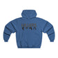 Diamond Dot Retro Men's NUBLEND® Hooded Sweatshirt - snazzymerch