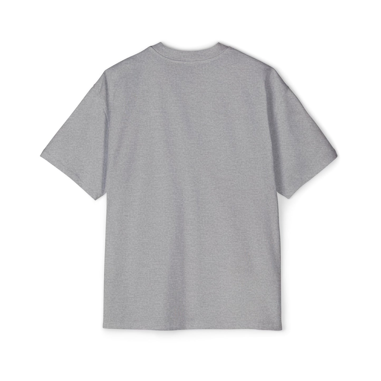 Candy Cane Heart Men's Heavy Oversized Tee – Limited Christmas Sale Edition Printify