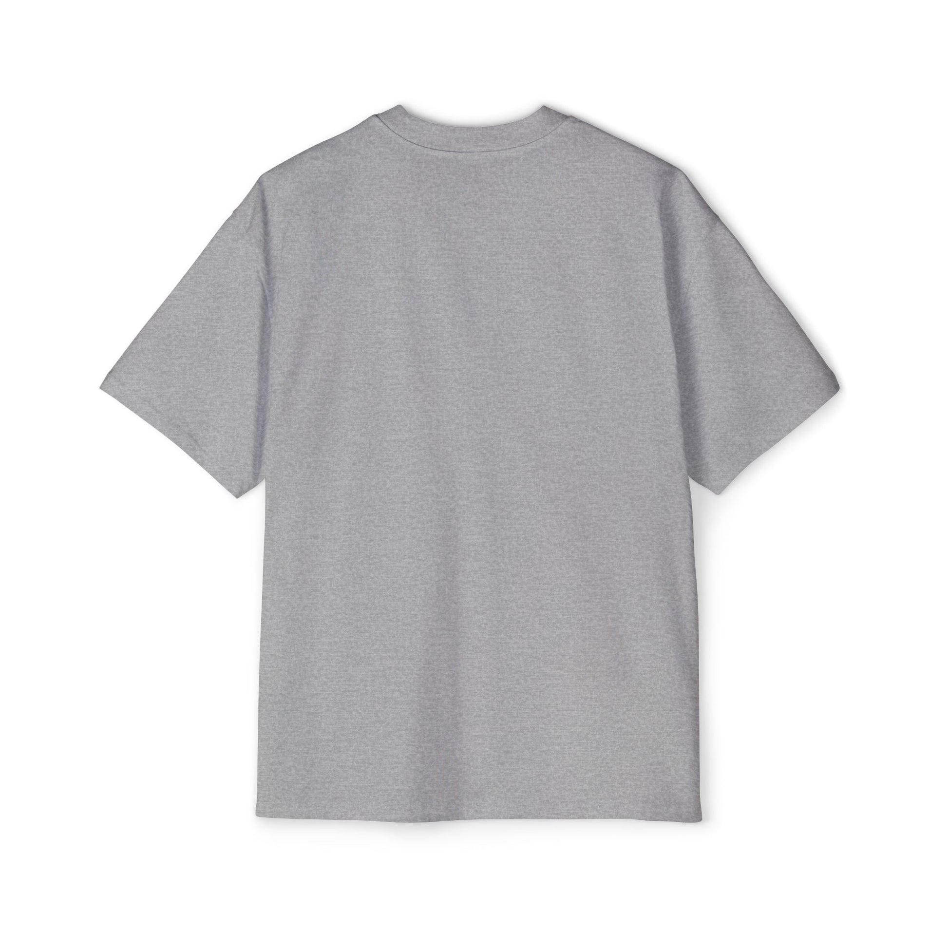Candy Cane Heart Men's Heavy Oversized Tee – Limited Christmas Sale Edition Printify